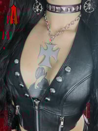 Image 2 of DOOMED CROSS NECKLACE