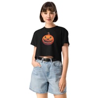 Image 3 of Crop Top - Classic Jack O Lantern