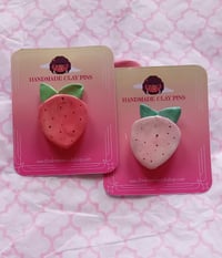 Image 1 of Strawberry clay pins