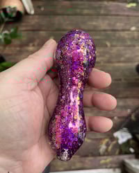 Image 2 of Whiskey Red Glitter Pipe 