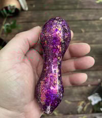 Image 1 of Whiskey Red Glitter Pipe 