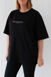 Image 1 of Black Heavy Weight Oversized Dusty Lane Tee