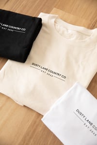 Image 1 of White  Heavy Weight Oversized Dusty Lane Tee 