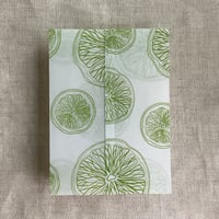 Image 2 of Citrus celebration printed vellum wrap for 5x7 cards PACK of 10