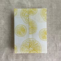 Image 3 of Citrus celebration printed vellum wrap for 5x7 cards PACK of 10