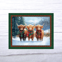 Highland Christmas By MDG Fabrics Quilt Panel