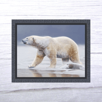 Arctic Icon Polar Bear By Daniel Smith for MDG Fabrics Quilt Panel