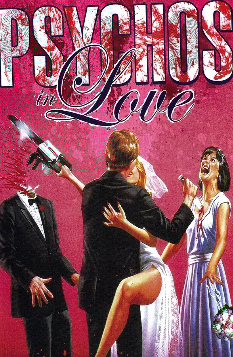 Image of PSYCHOS IN LOVE double sided poster/STICKER/buttons