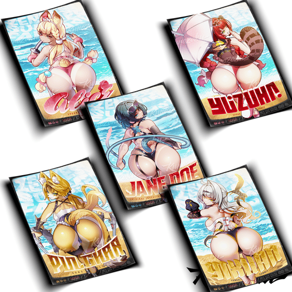 Image of ZZZ Summer Waifu Prints!