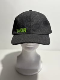 Image 1 of Museum Logo "Members" Charcoal Fl. Green Glitter  | 1 Of 1 Wool Hat