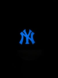 Image 5 of Sports Inspired "Baseball" Navy | GLOW IN DARK Wool Hat - 2