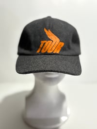 Image 1 of Angel Wing Logo "Members" Charcoal Orange | 1 Of 1 Wool Hat