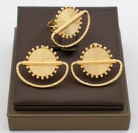 Rond Earrings and Ring Set
