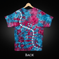 Image 2 of Ice Dyed (Lrg) Tie Dye Split Adult Unisex T-Shirt