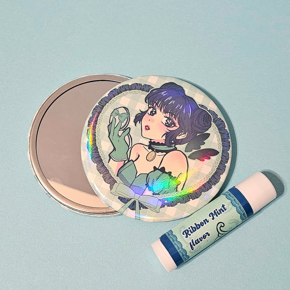 Image of Tokyo Mew Mew Mint Mirror and lipbalm
