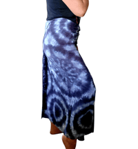 Image 3 of One-of-a-Kind 44β x 86β Rayon Sarong- Black and Grey