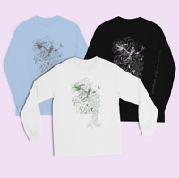⋆.✧˚I love my sick friends˚✧.⋆ SCRIBBLE ALGAE BLOCKLETTERS design longsleeve
