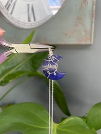 Image 4 of Lapis Lazuli Silver Moon Necklace