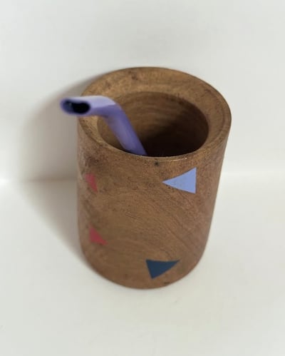 Image of Mate argentino pintado (banderín)