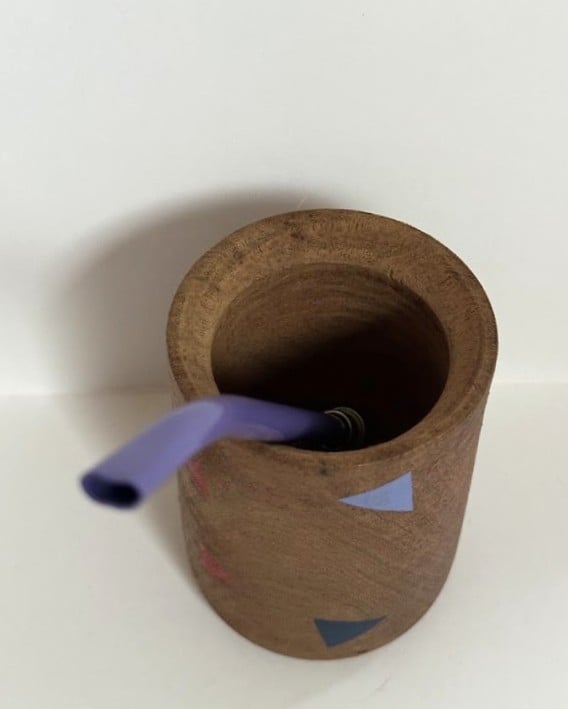 Image of Mate argentino pintado (banderín)