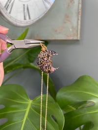 Image 4 of Rhodonite Gold Moon Necklace