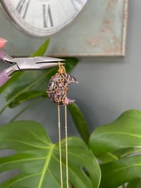 Image 3 of Rhodonite Gold Moon Necklace
