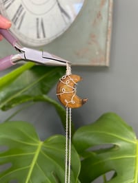 Image 4 of Tigers Eye Silver Moon Necklace 