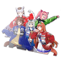 ALL UMA+RACING stickers