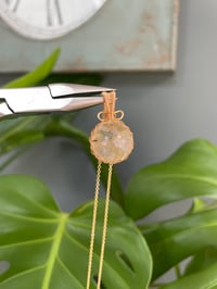 Image 6 of Gold Rutilated Quartz Sphere Crystal Necklace
