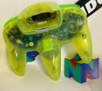 Image 4 of N64 Extreme Green w/8bitdo wireless