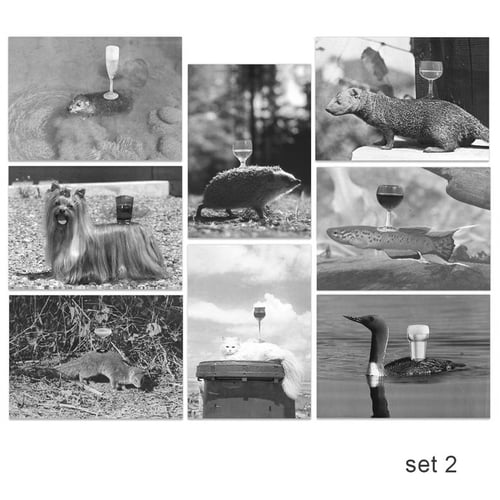 Image of 'YOU RUN AROUND TOWN....' - postcard set (8)