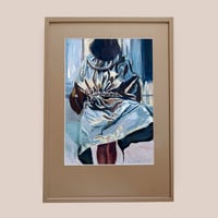 Image 1 of Silver Jacket- Oilpainting