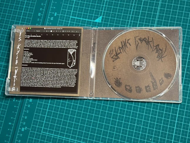 the skramz cookbook cd