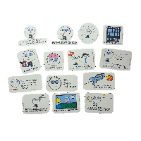 Image 1 of boys are smelly- vintage stickers!