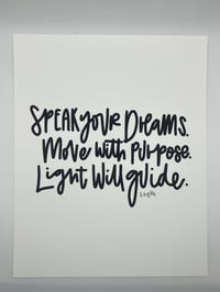 Speak Dreams Art Print