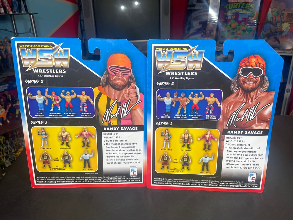 LIMITED BUNDLE OFFER: MACHO MAN RANDY SAVAGE WRESTLE-SOMETHING WRESTLERS SERIES 2 FIGURES SET OF 2