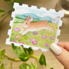 Free bunny stamp| Vinyl Sticker