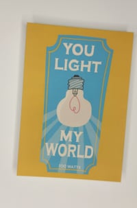 You light my world postikortti