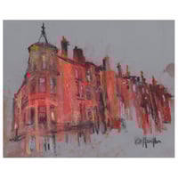 Image 2 of Tenements, North Gardner Street - Framed Drawing - Soft Pastels and Charcoal on Paper