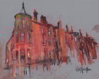 Image 3 of Tenements, North Gardner Street - Framed Drawing - Soft Pastels and Charcoal on Paper