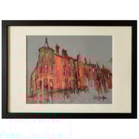 Image 1 of Tenements, North Gardner Street - Framed Drawing - Soft Pastels and Charcoal on Paper
