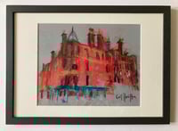 Image 3 of Tenements, Corner of Hyndland Road and Crown Road North - Framed Drawing - Soft Pastels and Charcoal