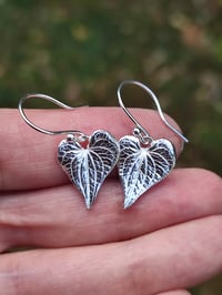 Image 3 of Heart Leaf Earrings