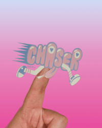 Image 1 of "CHASER" Transparent Stickers