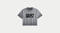 Men's Black Washed CRAZY! S1(Cropped)