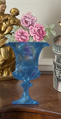 Image 1 of Silhouette de vase medicis bleu 2
