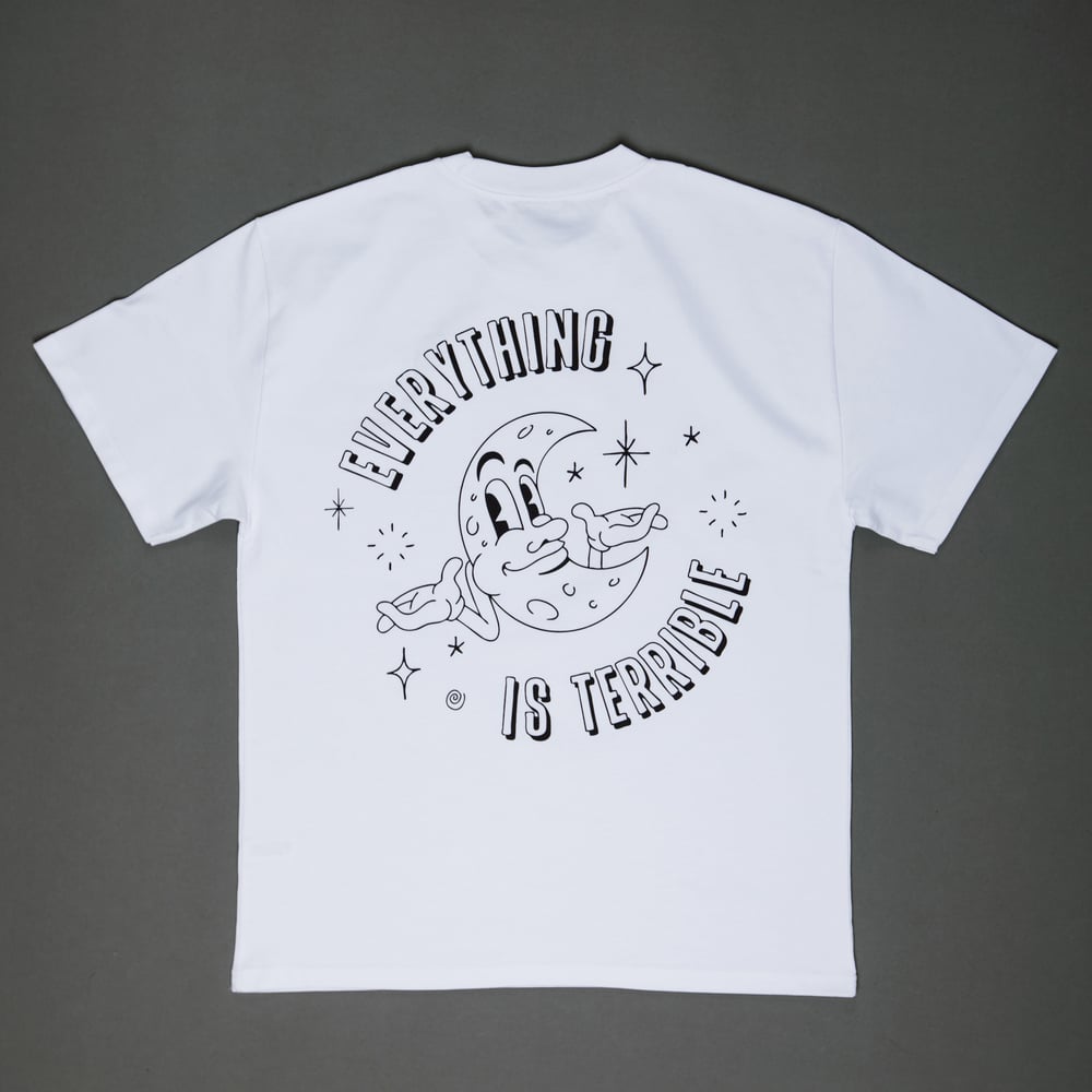 Image of 'Everything is terrible' - Cosmic shrug T-Shirt