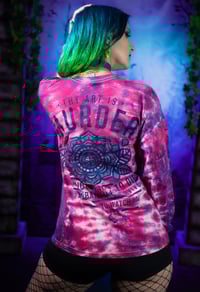 Image 4 of Medium Thy Art Is Murder Pink Tie Dye Longsleeve