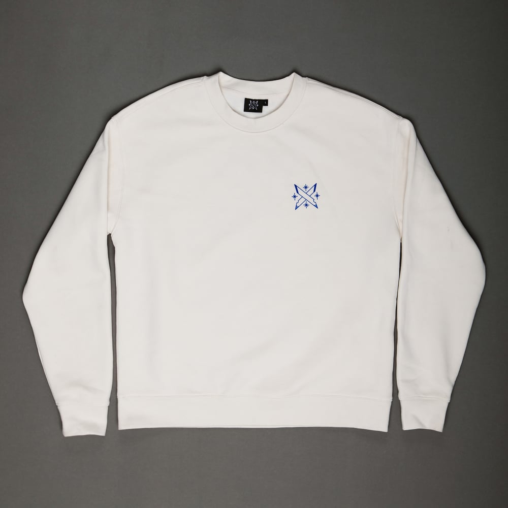 Image of 'Everything is terrible' - Grim Mascot Ecru crew neck