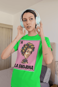 Image 4 of "La Enojona Unisex Crewneck Graphic T-Shirt